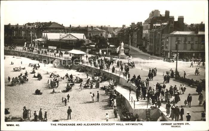 Weymouth Dorset Promenade and Alexandra Concert Hall Beach