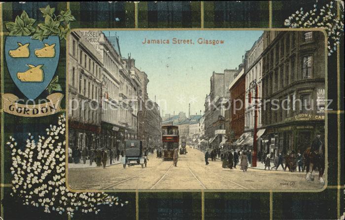 Glasgow Jamaica Street Tramway Gordon Wappen