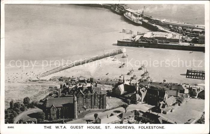 Folkestone The WTA Guest House St Andrews aerial view