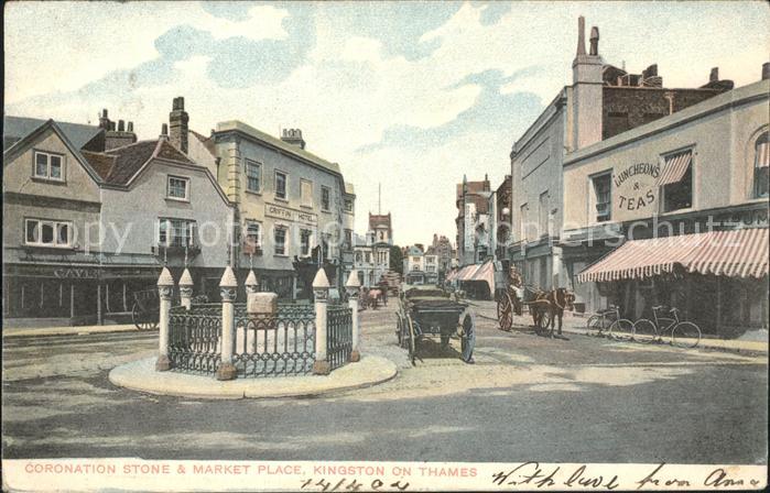 Kingston upon Thames Coronation Stone and Market Place Kutsche