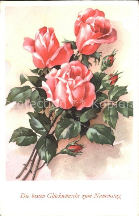 Rosen Glückwunsch Namenstag