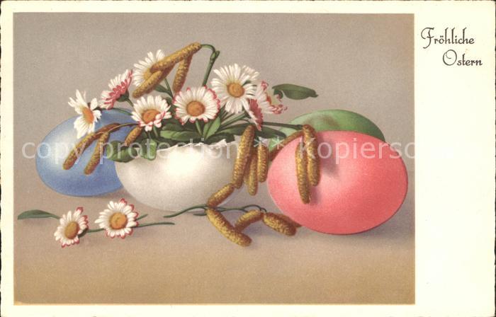 Ostern Easter Paques Ostereier Hasel Gänseblümchen