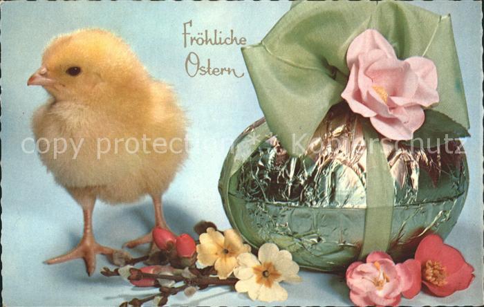 Ostern Easter Paques Küken Osterei Blumen