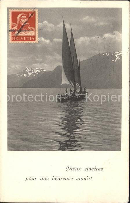 Segelboote Neujahr Barque du Leman