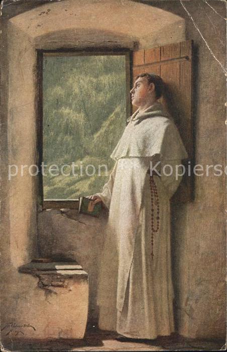 Kuenstlerkarte Th. v. Cederström Ein Sonnenstrahl Nr.