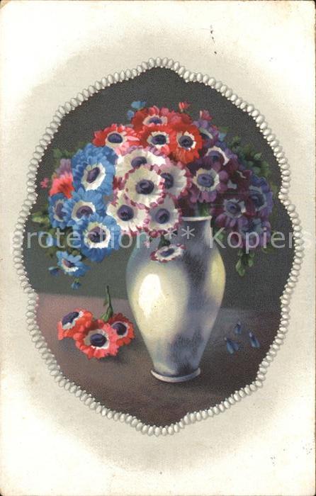 Verlag Wenau Delila Nr. 1506 Anemonen Vase