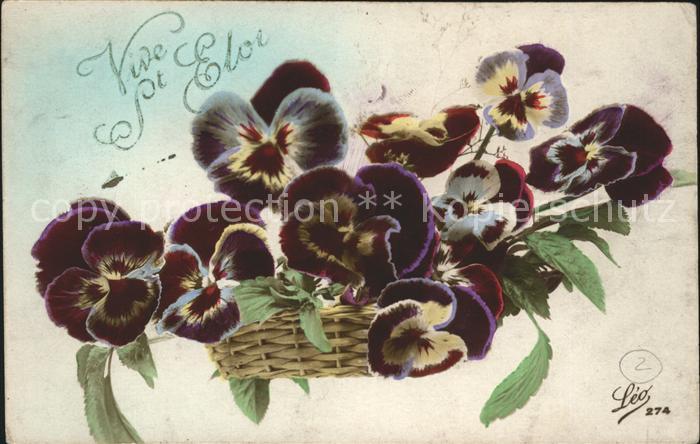 Verlag Leo Nr. 274 Stiefmuetterchen Korb