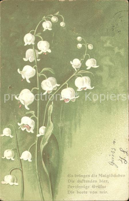 Maigloeckchen Gedicht Litho