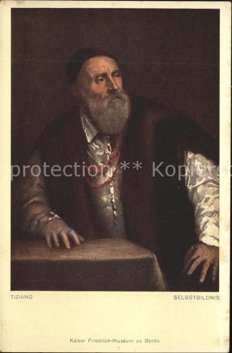 Kuenstlerkarte Tiziano Selbstbildnis