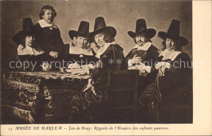 Kuenstlerkarte Jan de Bray Regents de l_Hospice des en