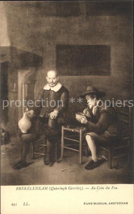 Kuenstlerkarte Quieringh Gerritsz Brekelenkam Au Coin