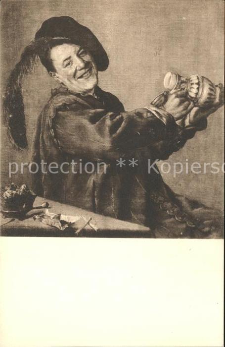 Kuenstlerkarte Judith Leyster De vroolijke drinker