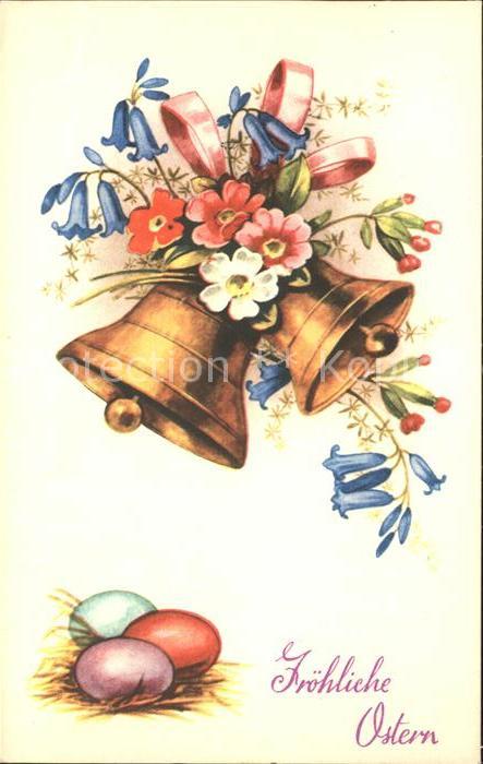 Kirchenglocke Churchbell Cloche Eglise Primeln Glockenblumen Ostereier Ostern