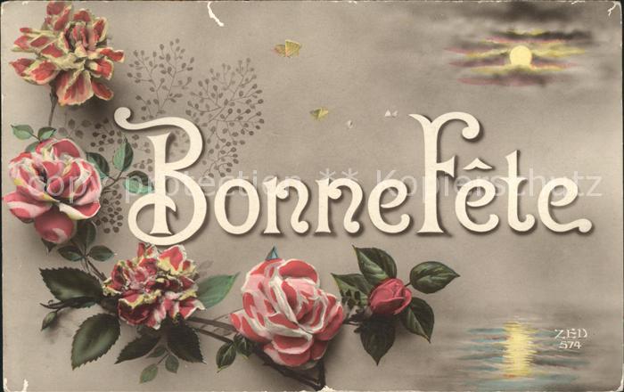 Rosen Bonne Fete Verlag-ZED-Nr. 574