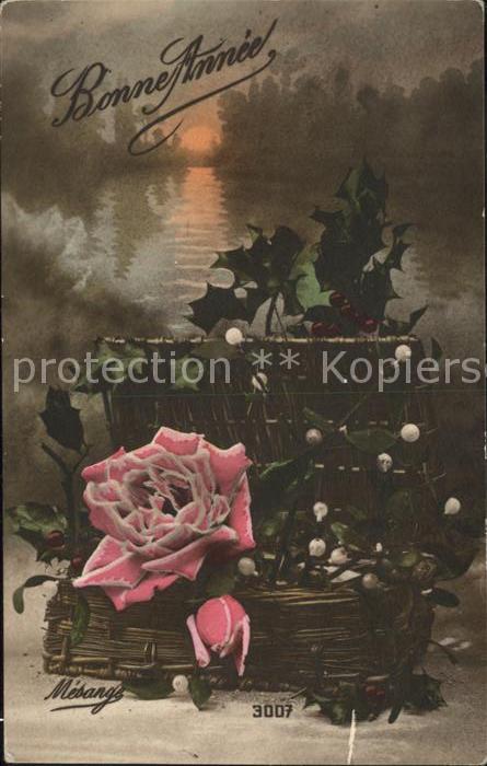 Rosen Neujahr Mistel Stechpalme Verlag-Mesang