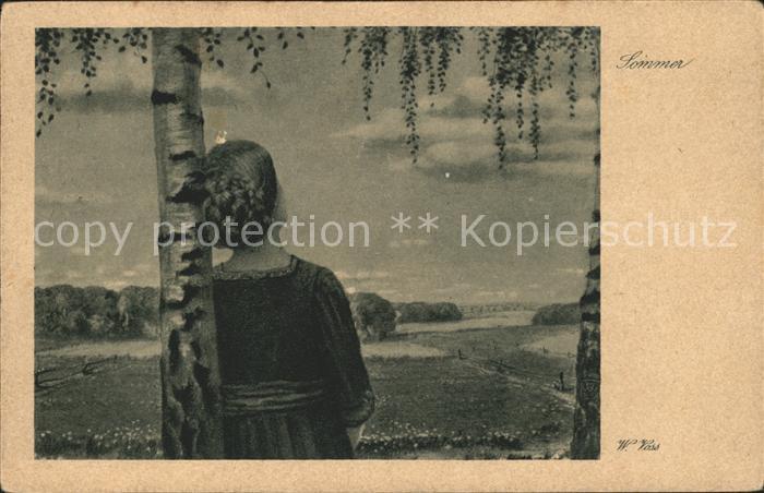 Kuenstlerkarte W. Voss Sommer Nr. 125