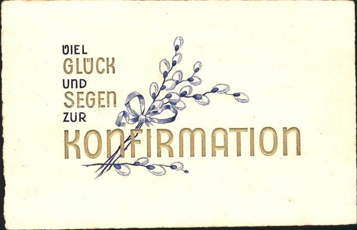 Konfirmation Weidenkätzchen