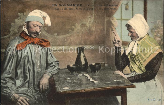 Gesellschaftsspiele Domino Normandie