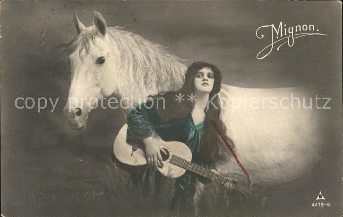 Mignon Foto-PH-Nr. 4419-6 Pferd Gitarre