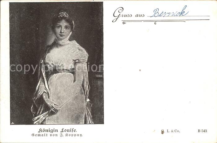 Adel Preussen Königin Louise Künstlerkarte F. Koppan
