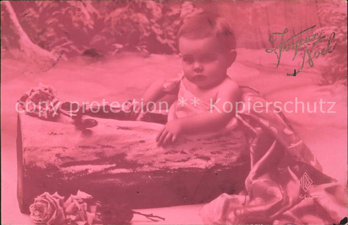 Foto ARS Paris Nr. 6452 Baby Rosen Weihnachten