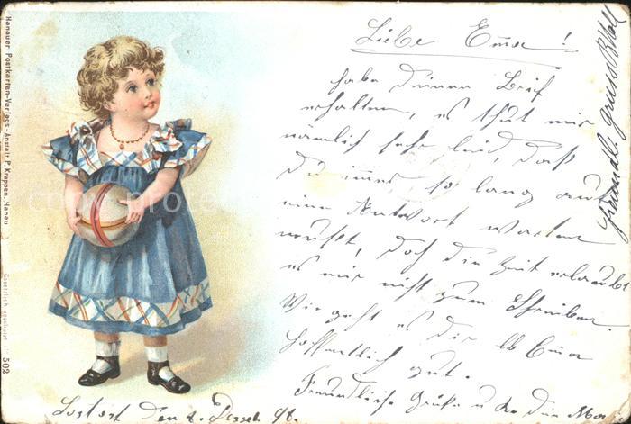 Kinder Child Enfants Maedchen Halskette Ball Litho