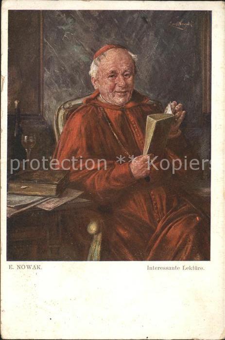 Verlag Galerie Wiener Kuenstler Nr. 822 E. Nowak Interessante Lektuere Bischof