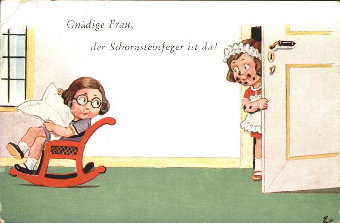 Verlag WS SB Nr. 8530/2 Hausmädchen Schaukelstuhl Zeitun