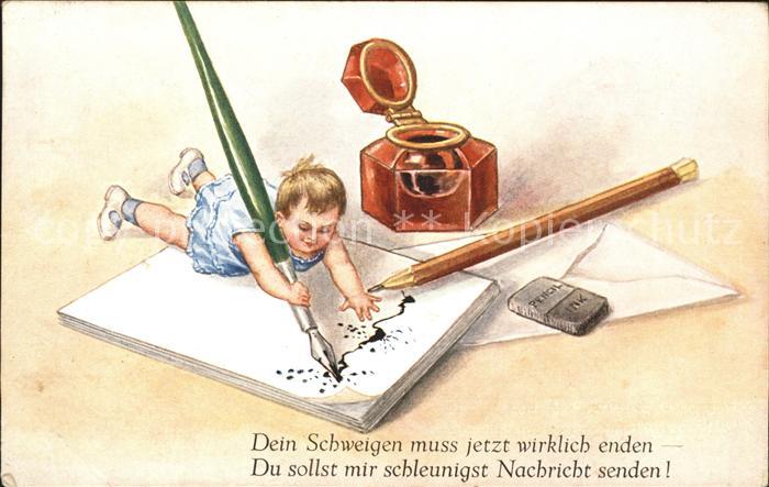 Kinder Child Enfants Tinte Tintenfass Fueller Bleistift Radiergummi Briefumschla