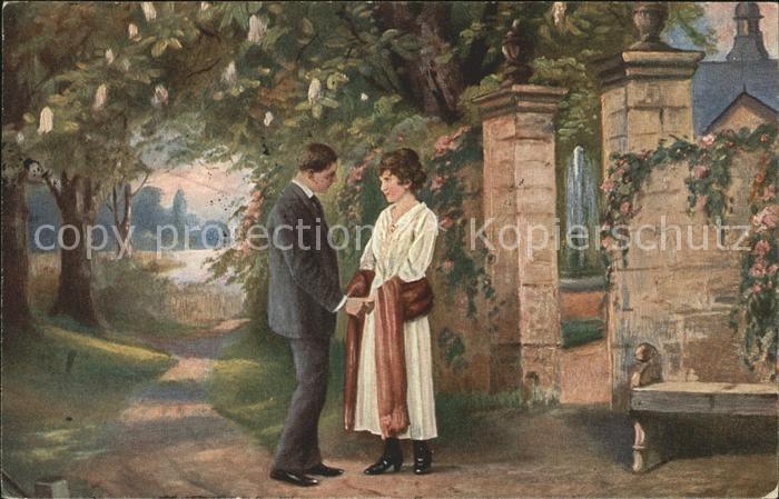 Kuenstlerkarte H. Berger Auf liebes Wiedersehn Nr. 896 Saxophot-Kunst