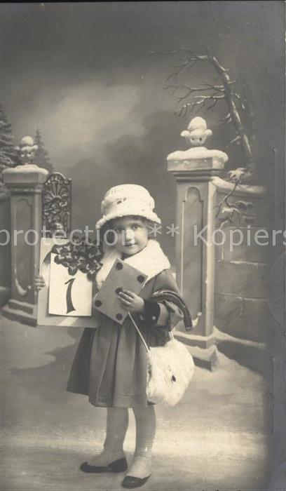 Kinder Child Enfants Wintermode Hufeisen Brief Kleeblaetter