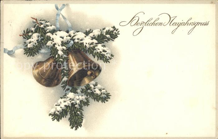 Kirchenglocke Churchbell Cloche Eglise Neujahr Litho