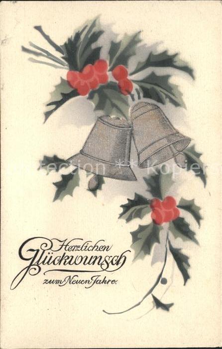 Kirchenglocke Churchbell Cloche Eglise Neujahr Stechpalme
