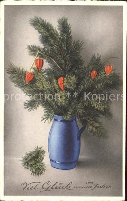 Neujahr Lampionblume Vase