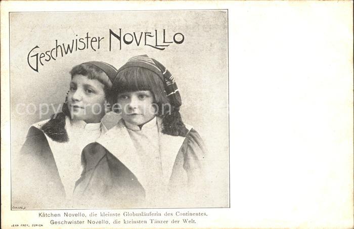 Artistik Zirkus Artistique Cirque Circ-- Geschwister Novello Kaetchen Novello Gl