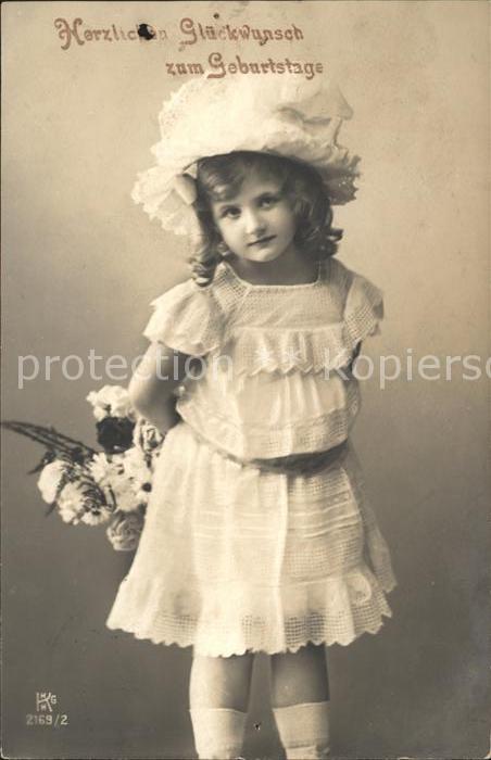 Kinder Child Enfants Hutmode Geburtstag Blumen Foto-KKHG-Nr. 2169/2