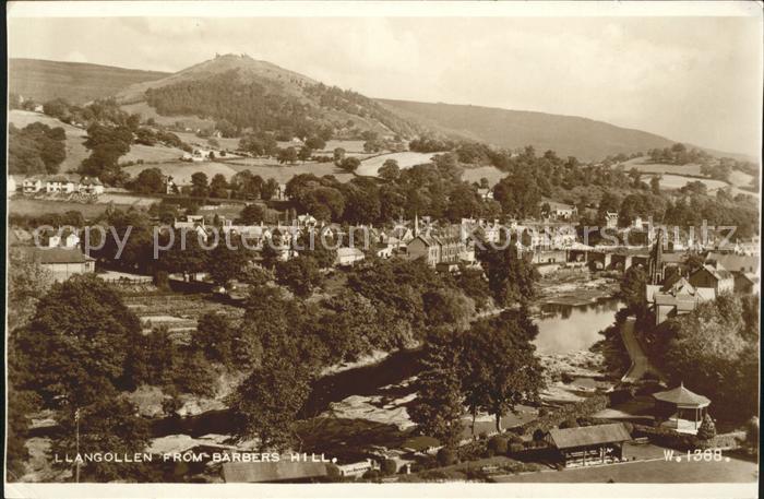 Llangollen Panorama view from Barbers Hill