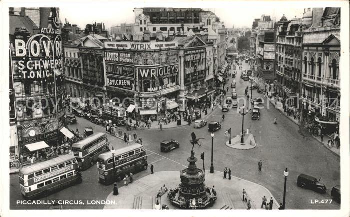 London Piccadilly Circus Monument Doppelbus
