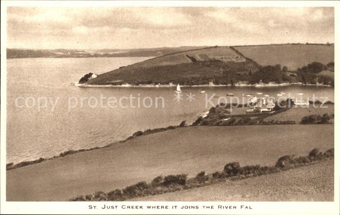 St Just in Roseland St Just Creek River Fal Messack Point Legend