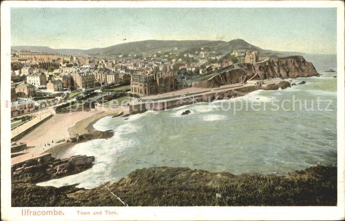 Ilfracombe North Devon Panorama Town and Tors