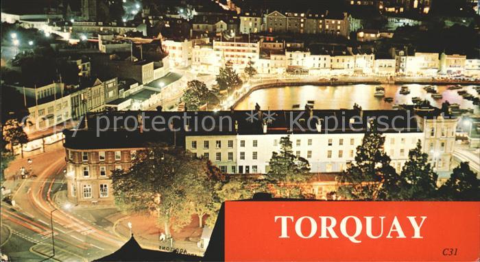 Torquay Torbay at night