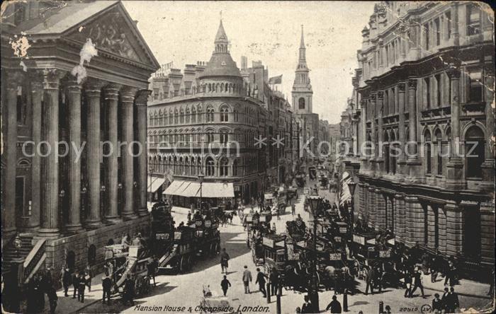 London Mansion House and Cheapside Traffic