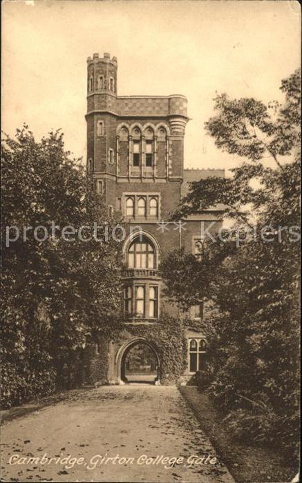 Cambridge Cambridgeshire Girton College Gate