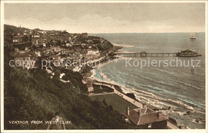 Ventnor Isle of Wight View from West Cliff