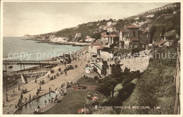 Ventnor Isle of Wight View from East Cliff Promenade Beach