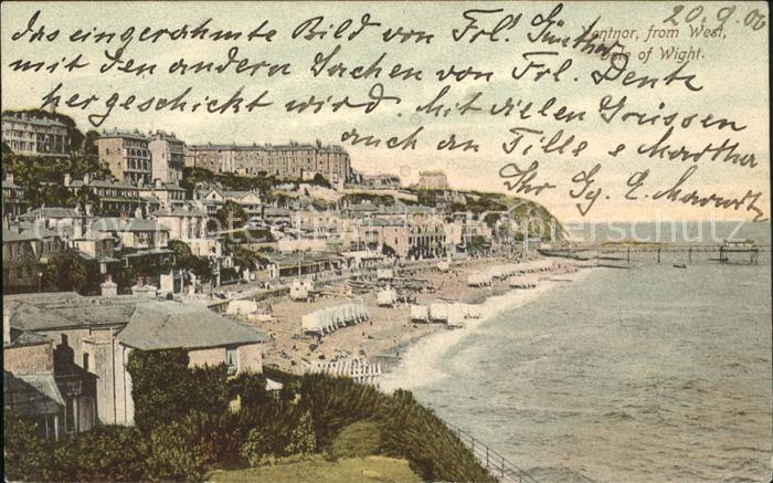 Ventnor Isle of Wight View from West Beach Woodbury Series No. 2565