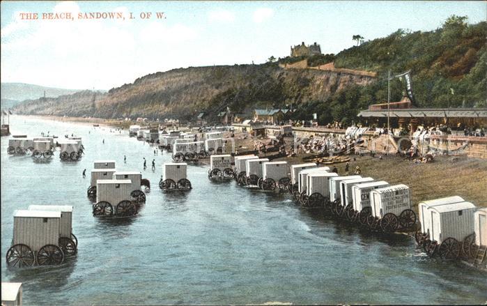 Sandown Isle of Wight Beach Bath Cabines