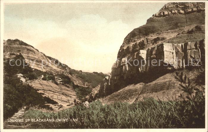 Isle of Wight UK Looking up Blackgang Chine Kuestenlandschaft