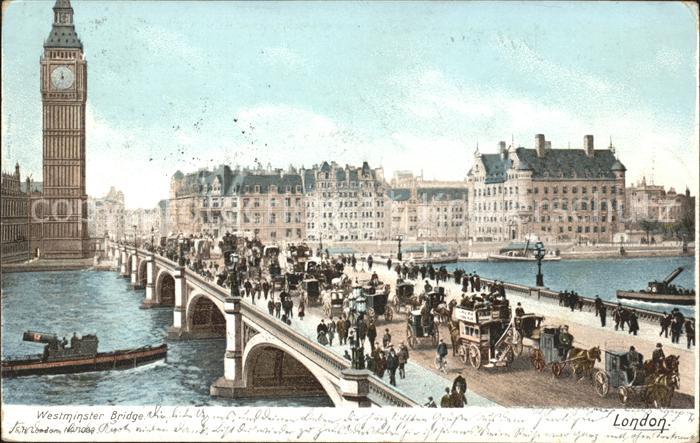 London Westminster Bridge Themse