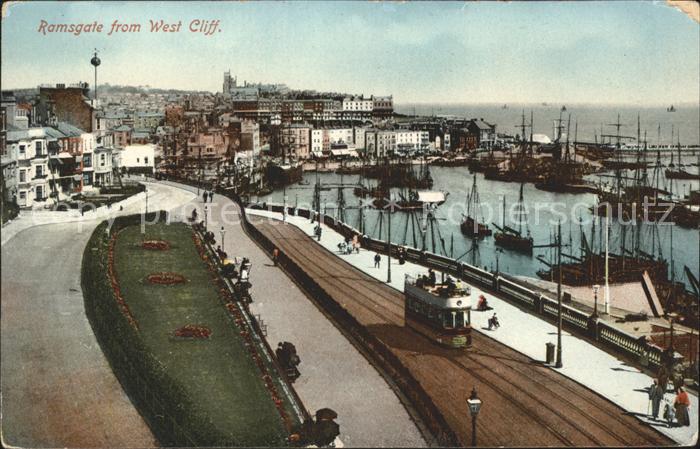 Ramsgate View from West Cliff Tramway Harbour